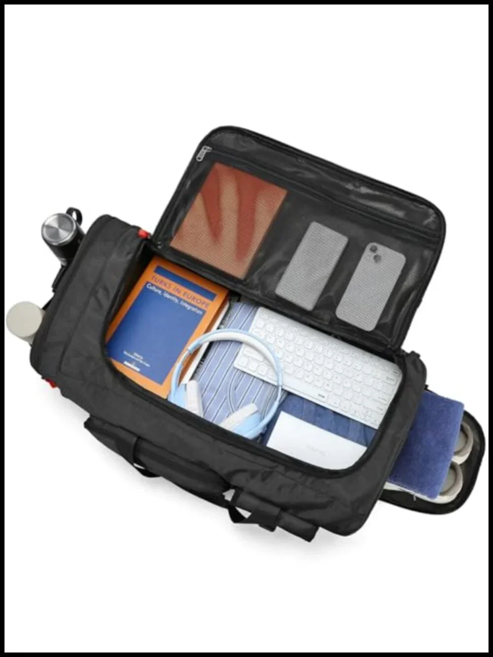 70L Waterproof Travel Duffel Backpack with Shoes Compartment - Heavy Duty Gym